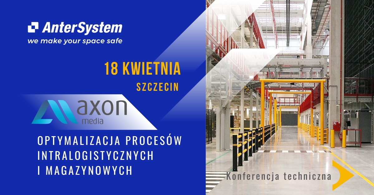 Grafika przedstawia zaproszenie na konferencję techniczną Axon Media